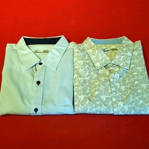 Lot of 2 Mens 2XL Tasso Elba dress shirts
